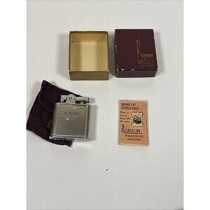 Lighter Vintage Ronson Princess Silver Base Petrol Pocket Lighter Emergency Bag